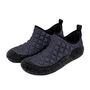 Snugtoes Men's Quilted Luxurious Ankle Slip On Slippers, thumbnail 4 of 10