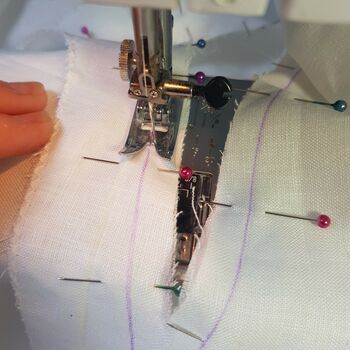 Easy To Sew, Helen Linen Tunic, Zero Waste Pre Cut Kit, 4 of 12