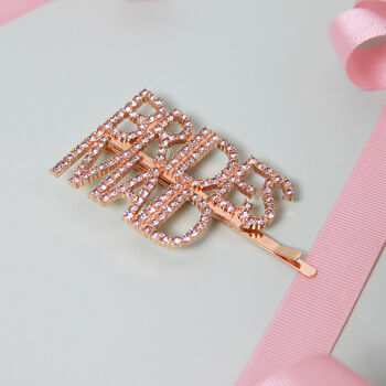 Bridesmaid Sparkly Bobby Pin, Hair Slide, 4 of 7