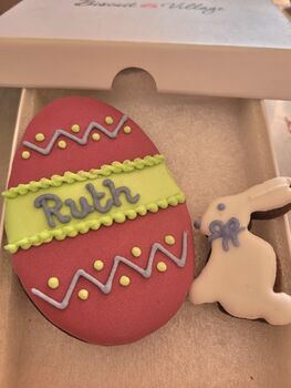 Easter Egg Cookie Card With Bunny, 3 of 4