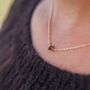 Single Crystal Minimalist Choker Dainty Necklace, thumbnail 4 of 7