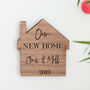 Personalised New Home Couples Wooden Magnet, thumbnail 3 of 3