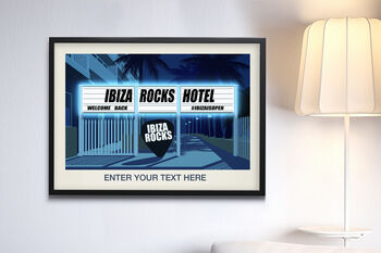 Personalised Ibiza Rocks Hotel Poster, 3 of 6