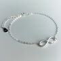 Sterling Silver Infinite Love Charm Bracelet, thumbnail 1 of 5