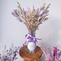 Purple Dried Flower Arrangement Vase Gift For Sister, thumbnail 3 of 3