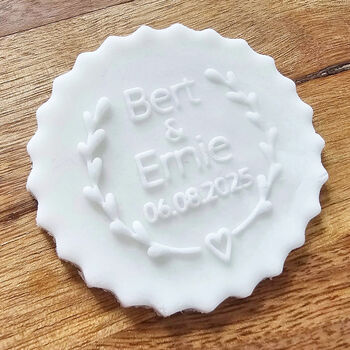 Personalised Wedding Cake Icing Debosser Tool, 6 of 6