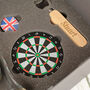 Personalised Darts Pint Glass With Flights Gift Set, thumbnail 5 of 8