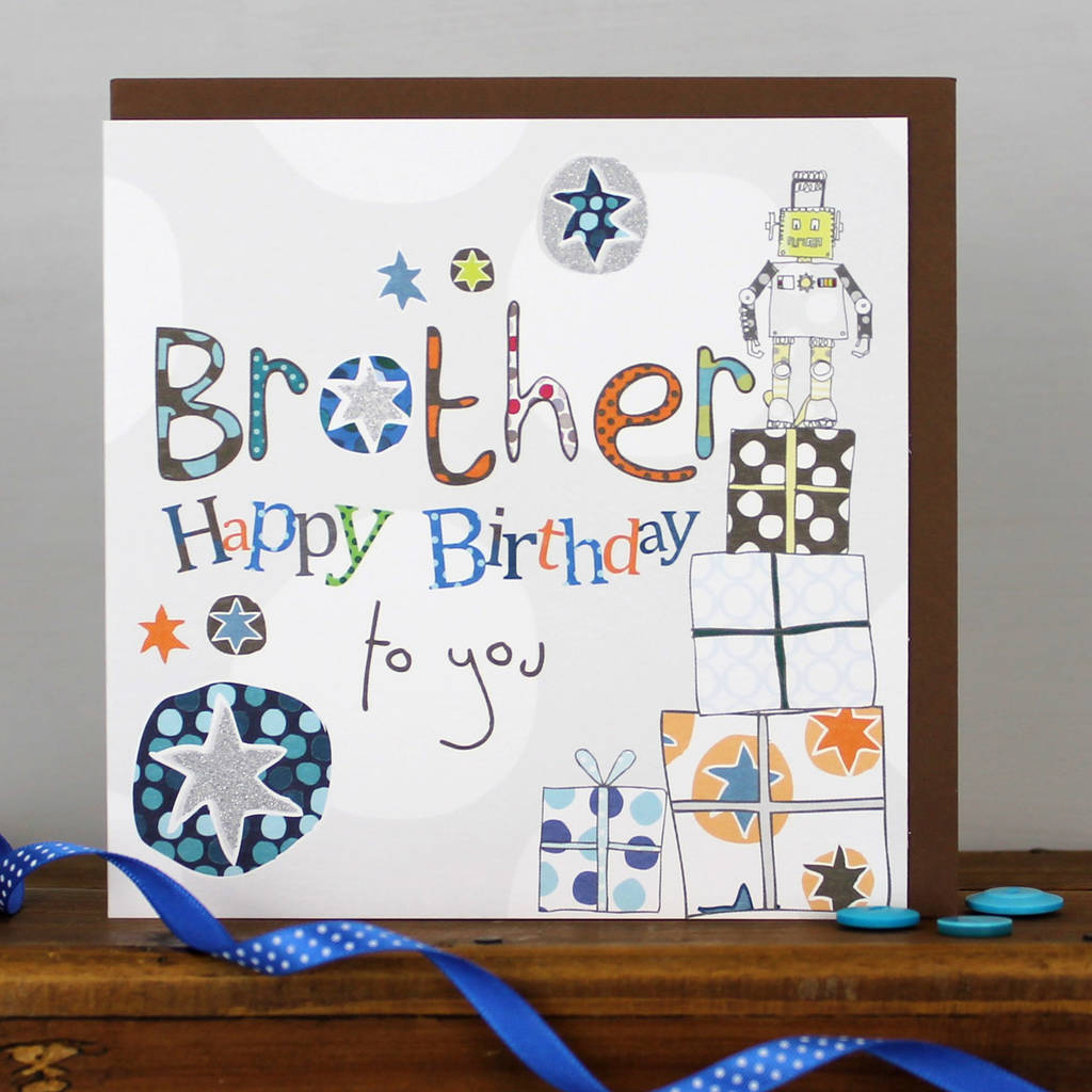 happy birthday brother card by molly mae | notonthehighstreet.com