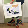 Roll With It Roller Skate Print, thumbnail 1 of 4