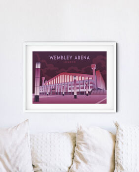 Wembley Arena London Travel Poster Art Print, 3 of 8