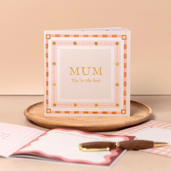 Mum You're The Best, A Fill In The Blanks Gift Book With Posting Envelope, 4 of 12