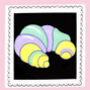 Biscuiteers X Olivia Rubin Rainbow Croissant Letterbox Biscuit, thumbnail 1 of 2