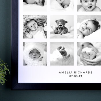 Personalised Twenty Photos Baby Print, 2 of 7