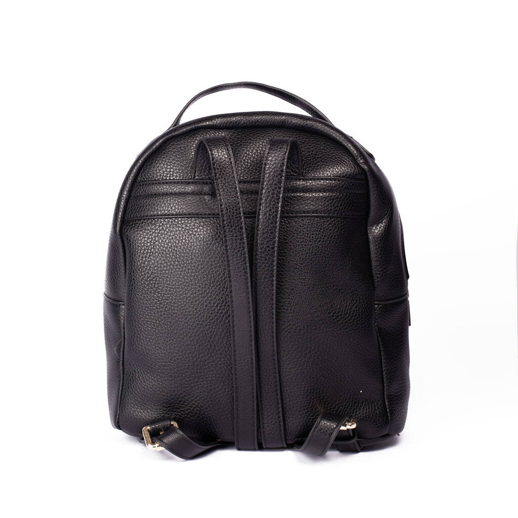 Personalised Vegan Leather Mini Backpack By THREESIXFIVE