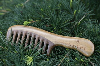 Green Sandal Wood Comb To Reduce Frizz, 2 of 6