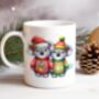 Personalised Koala Love Couple In Christmas Jumpers Mug, thumbnail 1 of 2