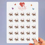 Butterfly Snowflake Christmas Stickers, 25 Stickers, thumbnail 3 of 6