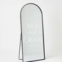 Personalised Wedding Welcome Mirror Vinyl Sticker Decal, thumbnail 4 of 5