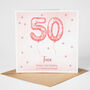 Personalised 50th Birthday Card For Friend, thumbnail 1 of 2