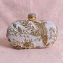 Pink Bird Oval Clutch Bag, thumbnail 3 of 12