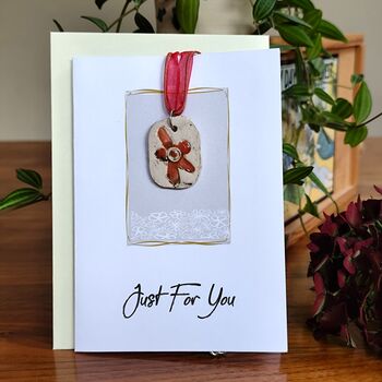 Handmade Ceramic Pendant Necklace Small Gifts For Her, 7 of 10