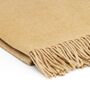 100% Pure Cashmere Throw Camel, thumbnail 2 of 2