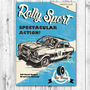 Rally Sport Blank Greetings Card, thumbnail 1 of 2