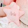 Personalised Star Cushion For A Pink Girls Bedroom, thumbnail 1 of 5