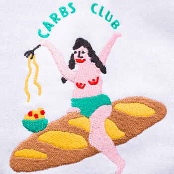 Carbs Club Embroidered Sweatshirt, 4 of 7