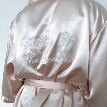 Pink Embroidered Bridesmaid Robes, 2 of 5