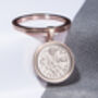 1961 65th Birthday Sixpence Coin Keyring Gift, thumbnail 3 of 5