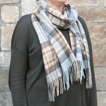 Merino Wool 50cm Wide Tartan Scarves, 9 of 12