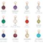Gold Plated Or Sterling Silver Name + Birthstone Chain, thumbnail 5 of 5