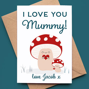 Personalised Mummy Toadstool Mother's Day Card, 3 of 5