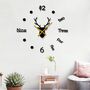 Christmas Deer Antlers 3D Wall Clock, Four Colours, thumbnail 4 of 6