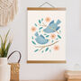 Birds And Blossom Print, thumbnail 1 of 1
