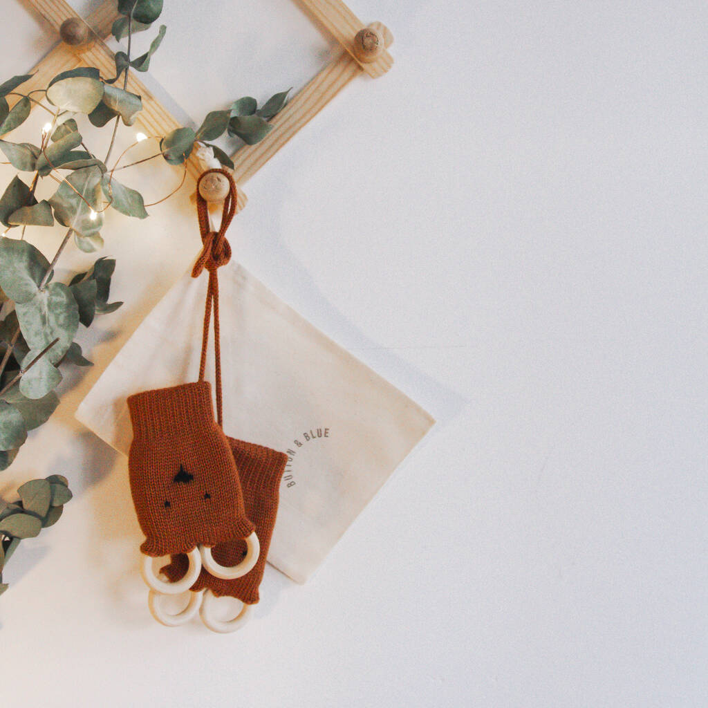 Baby Teething Mittens By Button And Blue