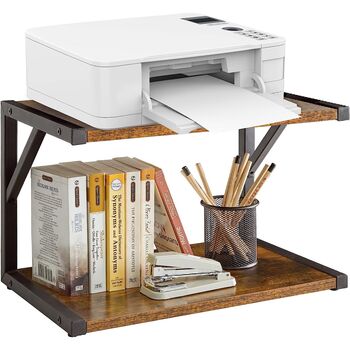 Two Tier Desktop Printer Stand Holder Organizer Shelf, 5 of 7