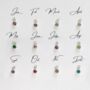 Sterling Silver Bee Necklace With Birthstone Charm, thumbnail 8 of 10