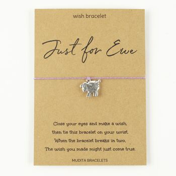 Just For Ewe Sheep String Wish Bracelet, 2 of 4