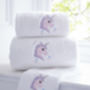 Unicorn Personalised Towel, thumbnail 1 of 3