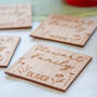 Personalised Family Coaster Set With Spring Flowers, thumbnail 4 of 7