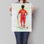 Personalised Custom Cricketer Print, thumbnail 5 of 7