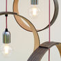 Customisable Three Pendant Wooden Cluster Light, thumbnail 5 of 12