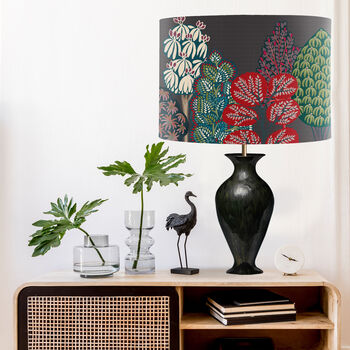 Serene Forest Blue/Turquoise Lampshade, 10 of 11