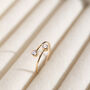 Gold Filled Diamond Open Adjustable Ring, thumbnail 2 of 10