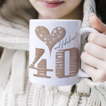 Fabulous 40 Birthday Mug, 2 of 4