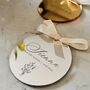 Luxury Mirrored Gold Silver Script Circle Place Setting, thumbnail 12 of 12