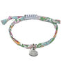 Liberty Print Monogram Stamped Charm Bracelet | Hippy, thumbnail 1 of 3