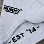 Personalised Mummy 'Est' Organic Zip Up Hoody, thumbnail 2 of 3